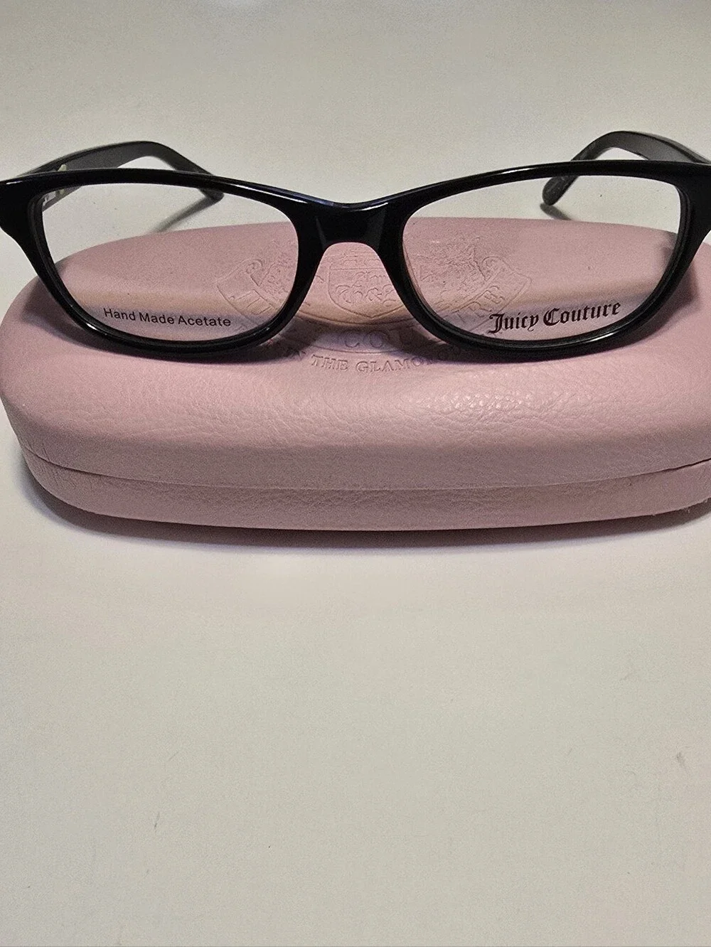 NEW Juicy Couture Black Women's Rectangular Acetate Eyeglasses